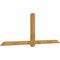 Ekena Millwork Eugene Rough Sawn Timber Gable Bracket, Western Red Cedar, 96"W x 36"H x 4"D x 4"F, 9/12 Pitch GBW096X36X0404EUG00RWR - alternate 2